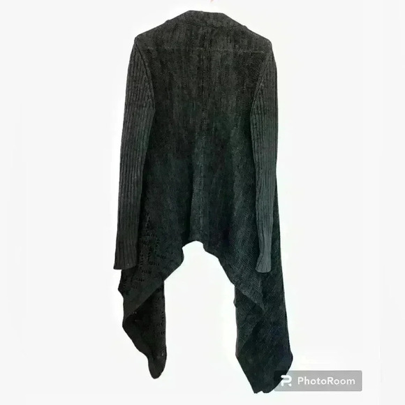 line cardigan draped longline duster​ - Picture 2 of 11